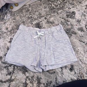 Lululemon black and white shorts — super comfy!